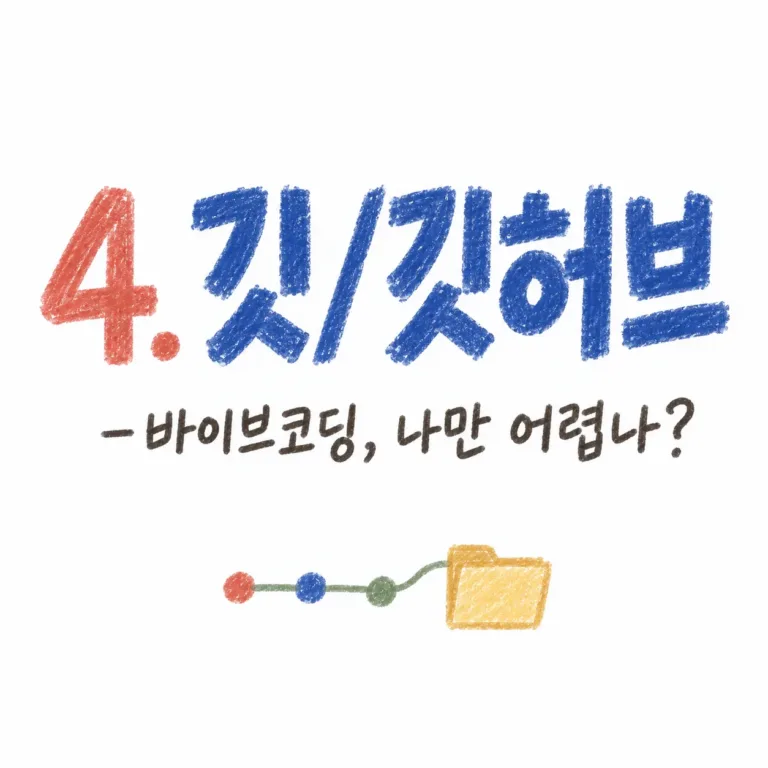 바이브 코딩 깃 깃허브 썸네일